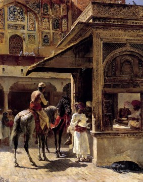 エドウィン・ロード・ウィークス Painting - インドの街並み ペルシャ人 エジプト人 インド人 エドウィン・ロード・ウィークス